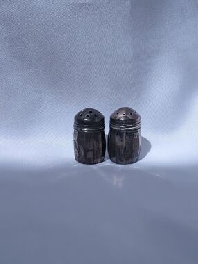 1930s Sterling Silver Salt And Pepper Shakers